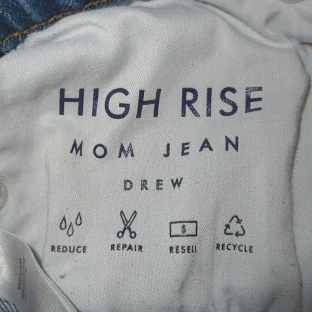 Lucky Brand Aztec Embroidered Jeans Womens 2 / 26 Button Fly High Rise Crop Drew